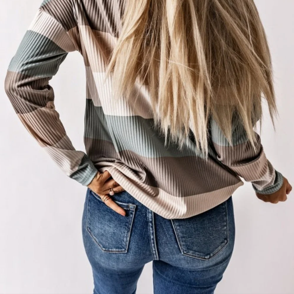 💜 New Stripped Rib Top - Picture 3 of 10